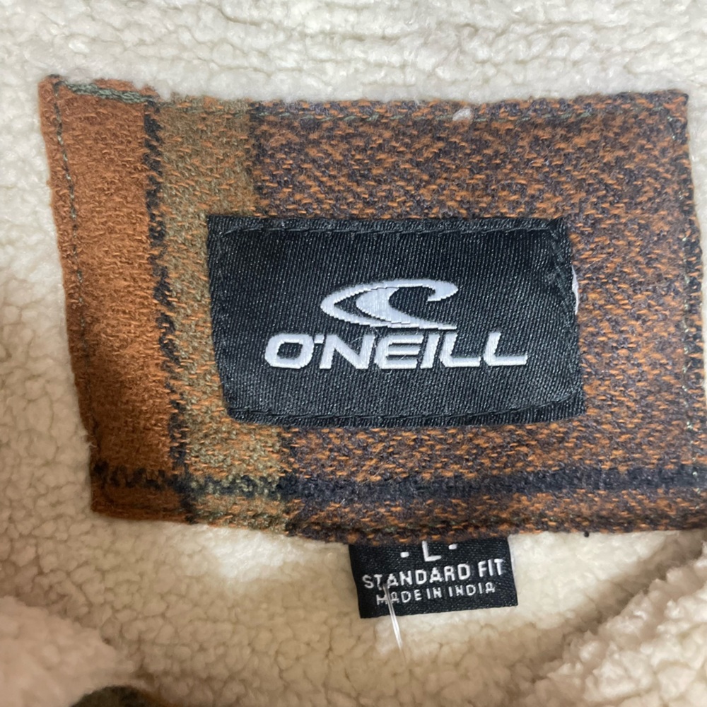 O'Neill Men's Redmond High Pile Lined Plaid Shirt Jacket NWT - Picture 9 of 13